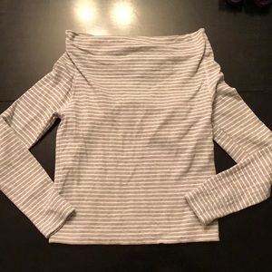 James perse women striped shirt size 2 like new
